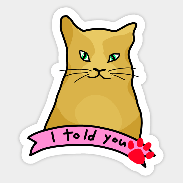 Sassy cat Sticker by Amalus-files